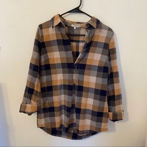tyler boë half button flannel